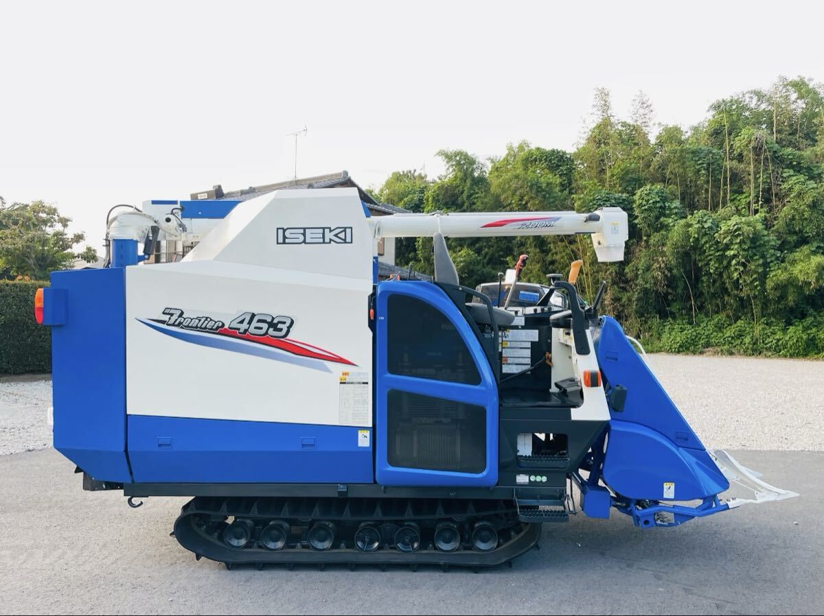 イセキコンバイン HFR 463 G☆ 63 馬力 ☆ 4条刈 ☆ 自動水平 ☆ モンロー☆ 453時間拍卖