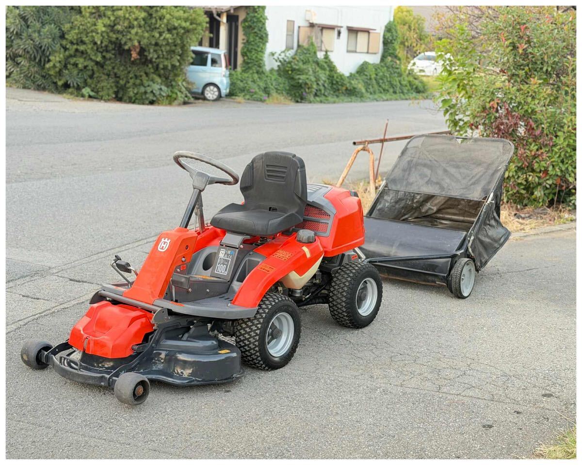 ハスクバーナ 乗用芝刈機 R216T AWD+コンビデッキ94★74 NOISE dBA★拍卖