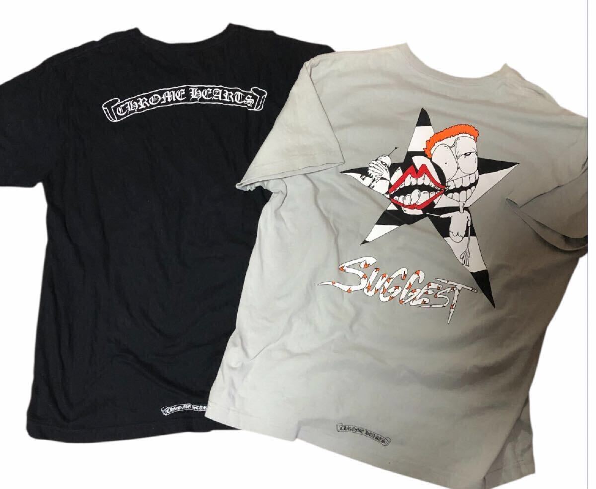 即決!最終値下げ!2枚セット!国内正規品まとめ売り!希少size XXLクロムハーツ コラボ マッティボーイ.tシャツラベルロゴ XLブラック/拍卖