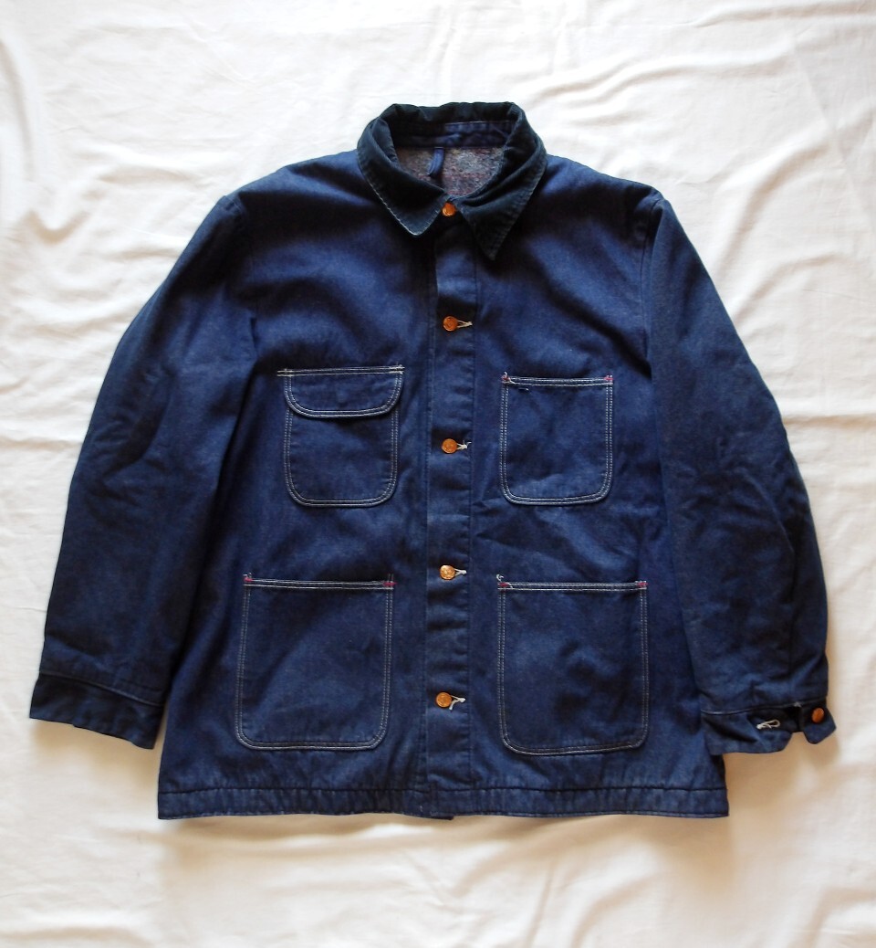 70's ヴィンテージ ラングラー デニム カバーオール ジャケット ブランケットライナー VINTAGE WRANGLER SERAS WORK LEISURE DENIM JACKETS拍卖