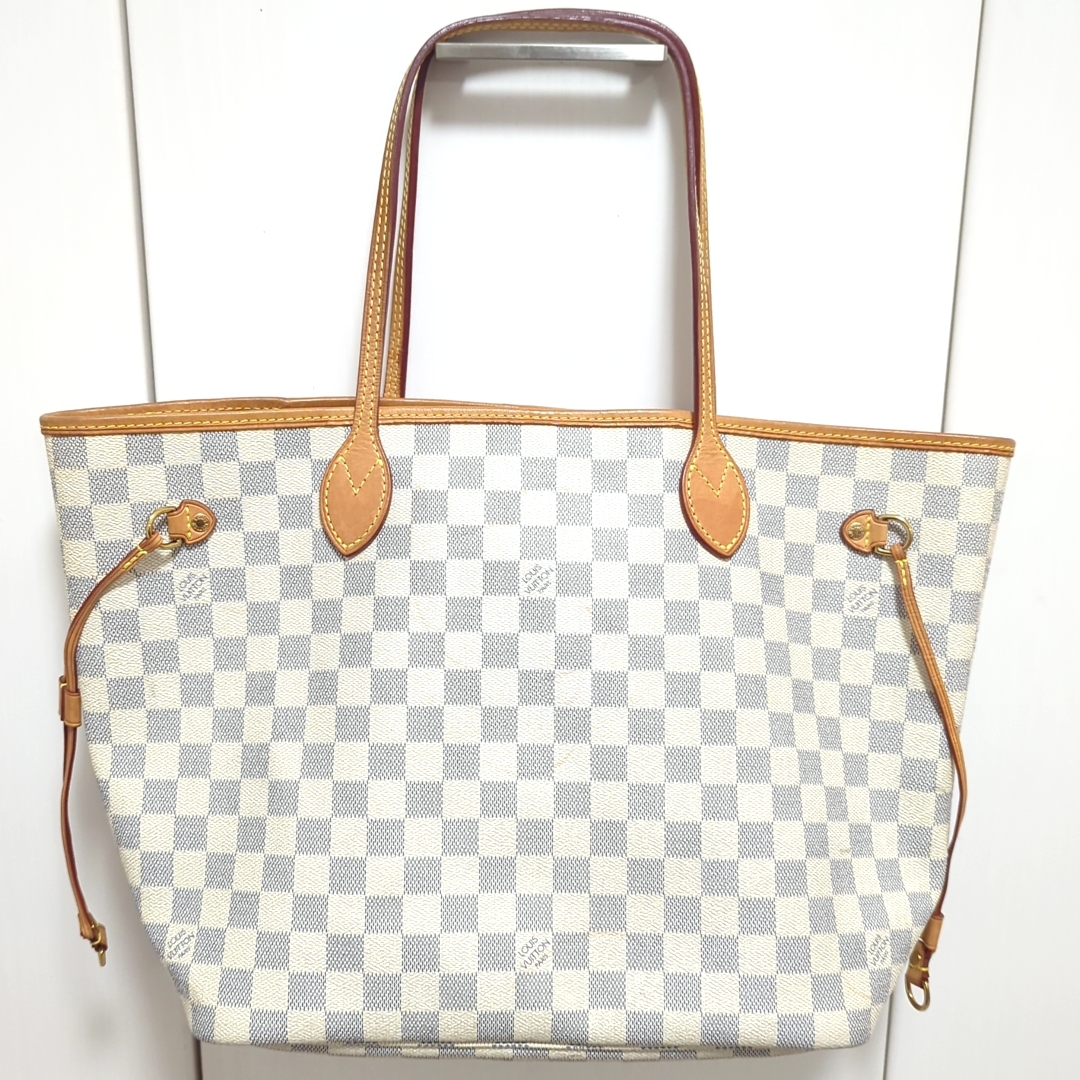 ルイ ヴィトン 新型 ネヴァーフルMM ダミエ アズール ローズバレリーヌ N41605 トートバッグ LOUIS VUITTON拍卖