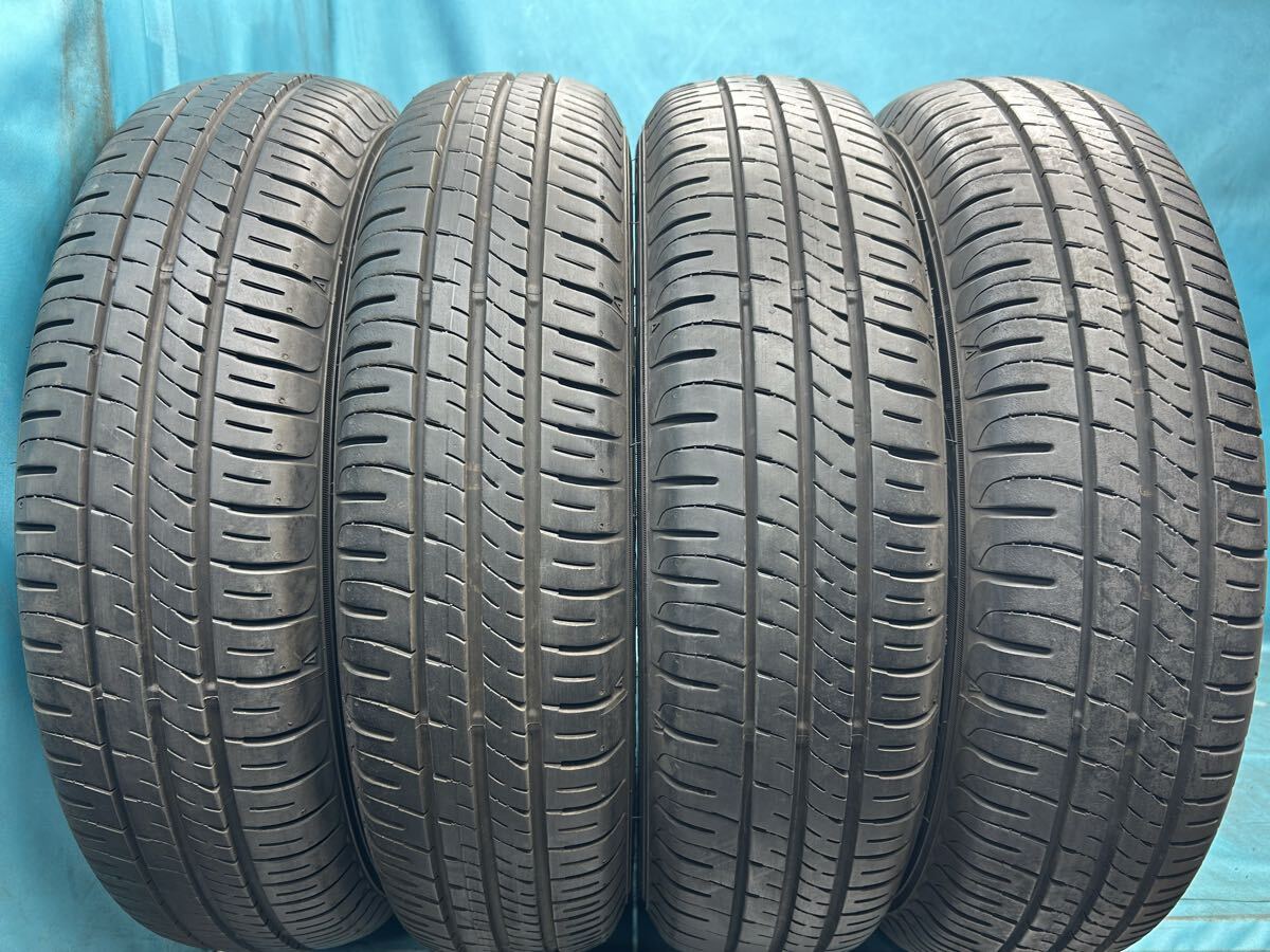 ②2023年製145/80R13バリ山!中古タイヤ4本セット DUNLOP ダンロップ エナセーブ EC204 夏タイヤ サマータイヤ拍卖