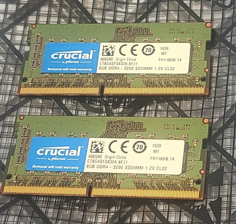 ノートPC用メモリ Crucial CT8G4SFS832A 16GB(8GBx2) DDR4 PC3200 SO-DIMM 1.2V CL22拍卖