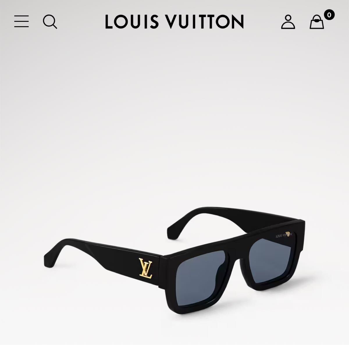 LOUIS VUITTON サングラス・LV クラッシュ・スクエア モノグラム 現行品拍卖