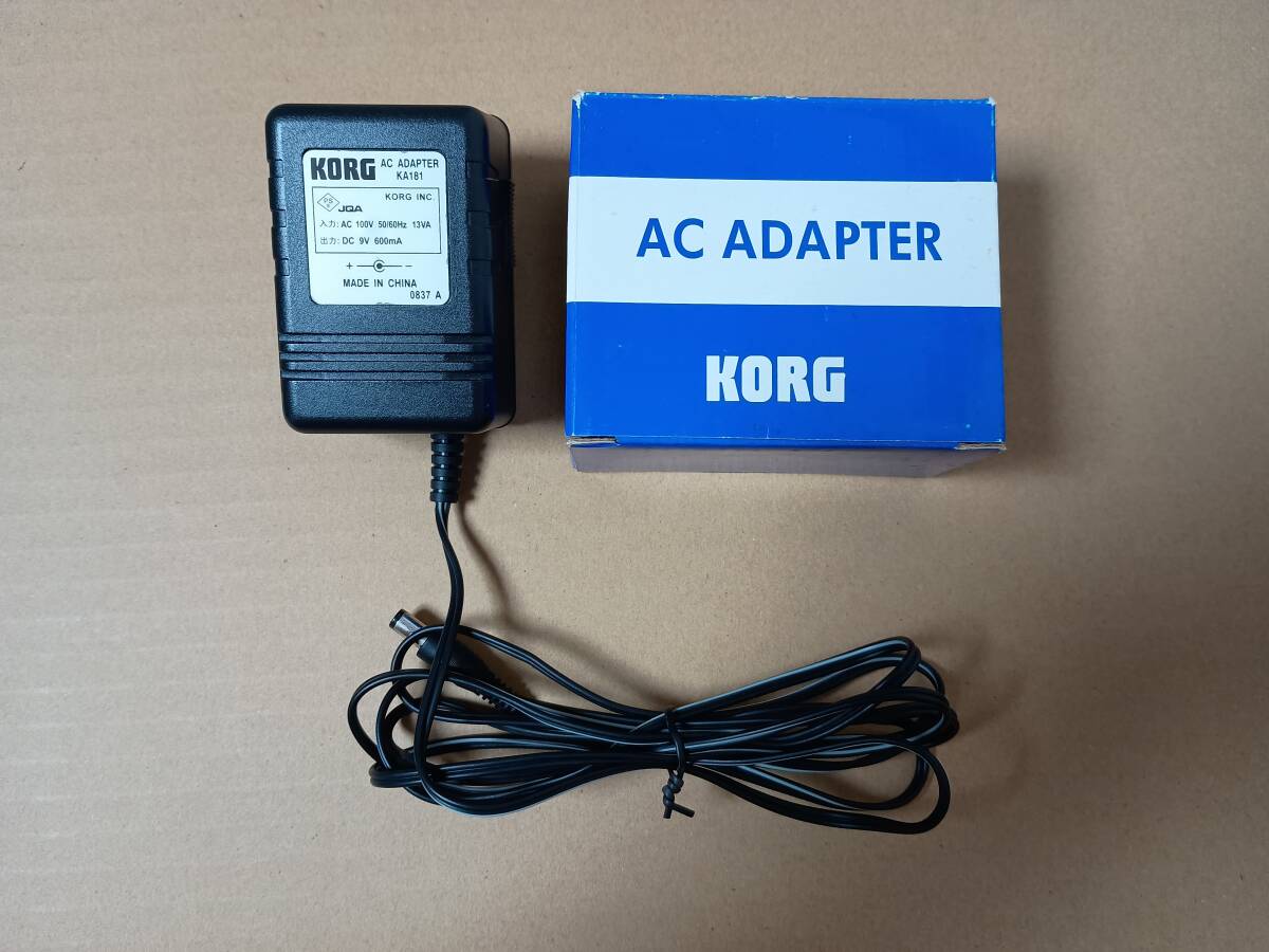 KORG KA181 ACアダプター 純正 DC9V 600mA コルグ 電源アダプター拍卖