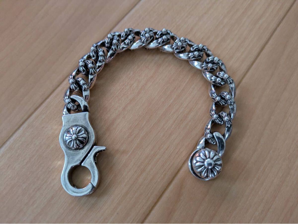 ゴシック調 重厚デザイン シルバーカラーブレス 20㎝ カッコいい☆拍卖