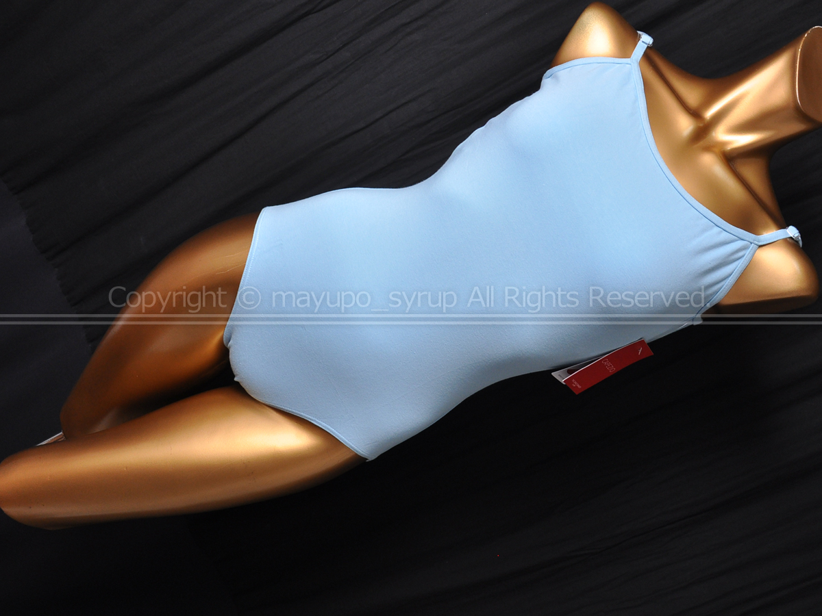 L1274-08★新品 Capezio カペジオ キャミソール バレエレオタード ライトブルー LARGE拍卖