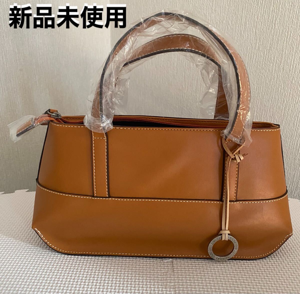 新品未使用 ハンドバック レディース キャメル ブラウン 美品拍卖