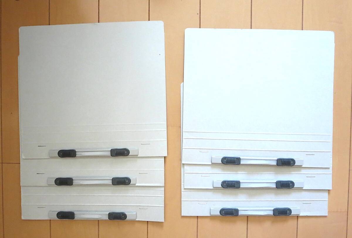 PLUS フラットファイル <A5/2穴> No.041N 6冊(3冊新品・3冊使用) プラス 紙ファイル グレー拍卖