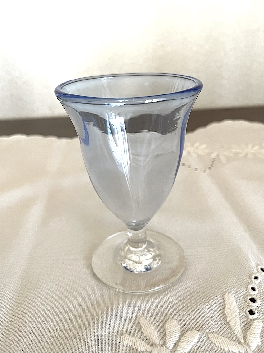 小樽 手吹 サンカクモールグラス ワイングラス 拍卖