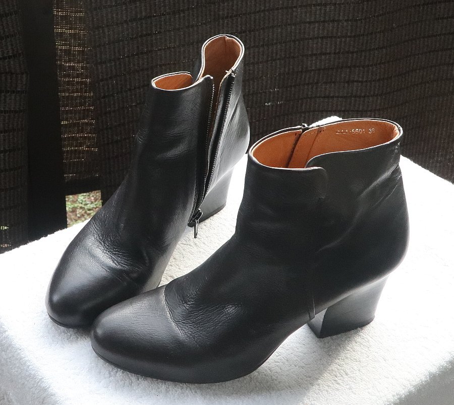 アダム エ ロペ レディスショートブーツ 24cm 黒拍卖