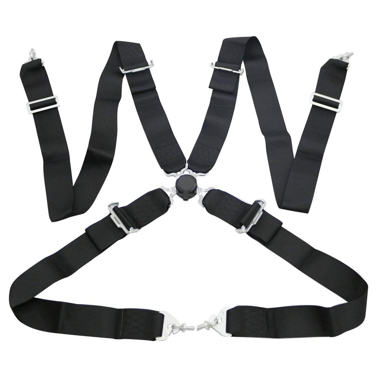 『4点式』カムロック式 レーシング シートベルト 黒/ブラック 4点留め セーフティ ベルト フルハーネス サーキット ドリフト拍卖