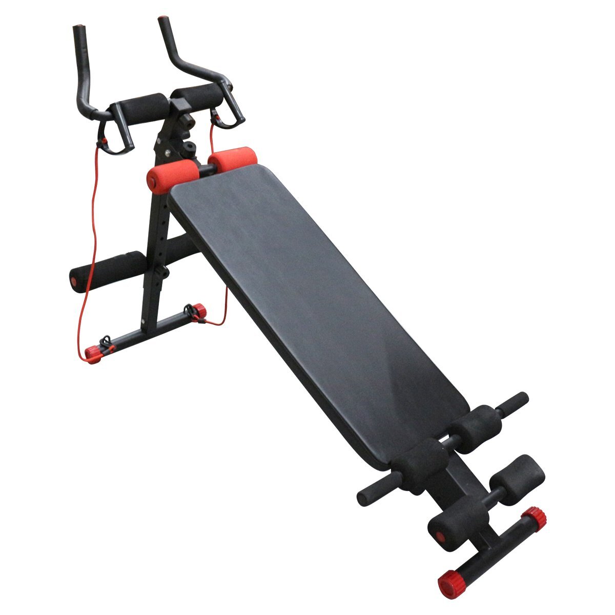 多機能 腹筋 トレーニング 筋トレ シットアップベンチ ゴムバンド スプリング付 筋トレ 筋肉トレーニング 背筋 腕立て拍卖