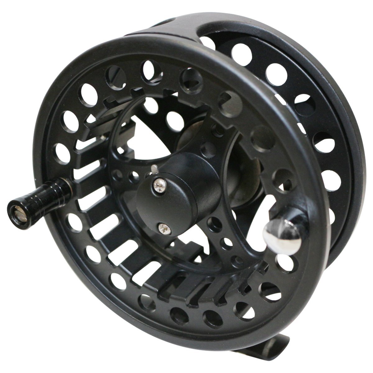 アルミ製 フライリール #7/#8 180g ドラグ付 アルミ ダイキャスト ブラック 黒 フィッシング リール 川 釣り フライフィッシング 7番 8番拍卖