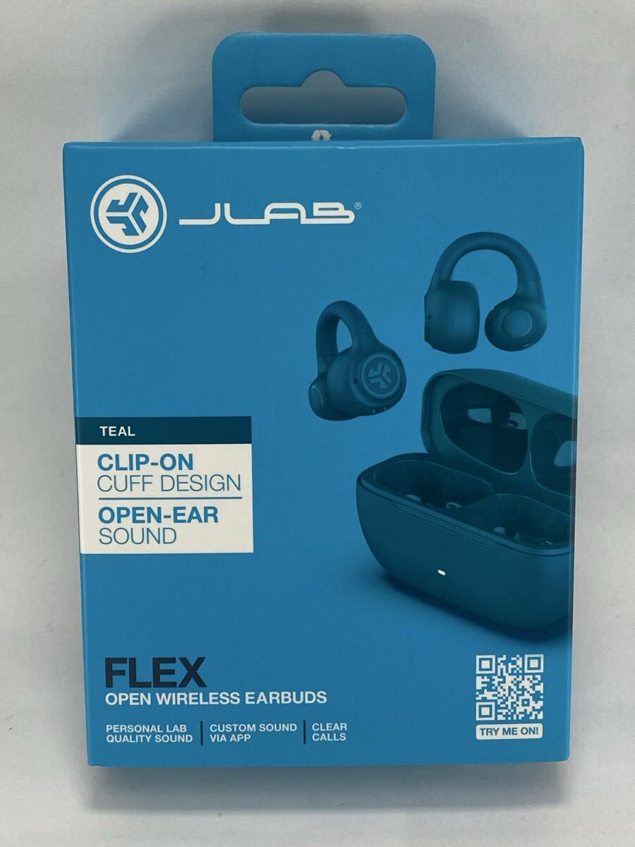 【未開封】 JLAB FLEX OPEN WIRELESS EARBUDS 完全ワイヤレスイヤホン イヤーカフ型 オープンイヤー Bluetooth Teal ティール スポーツ拍卖