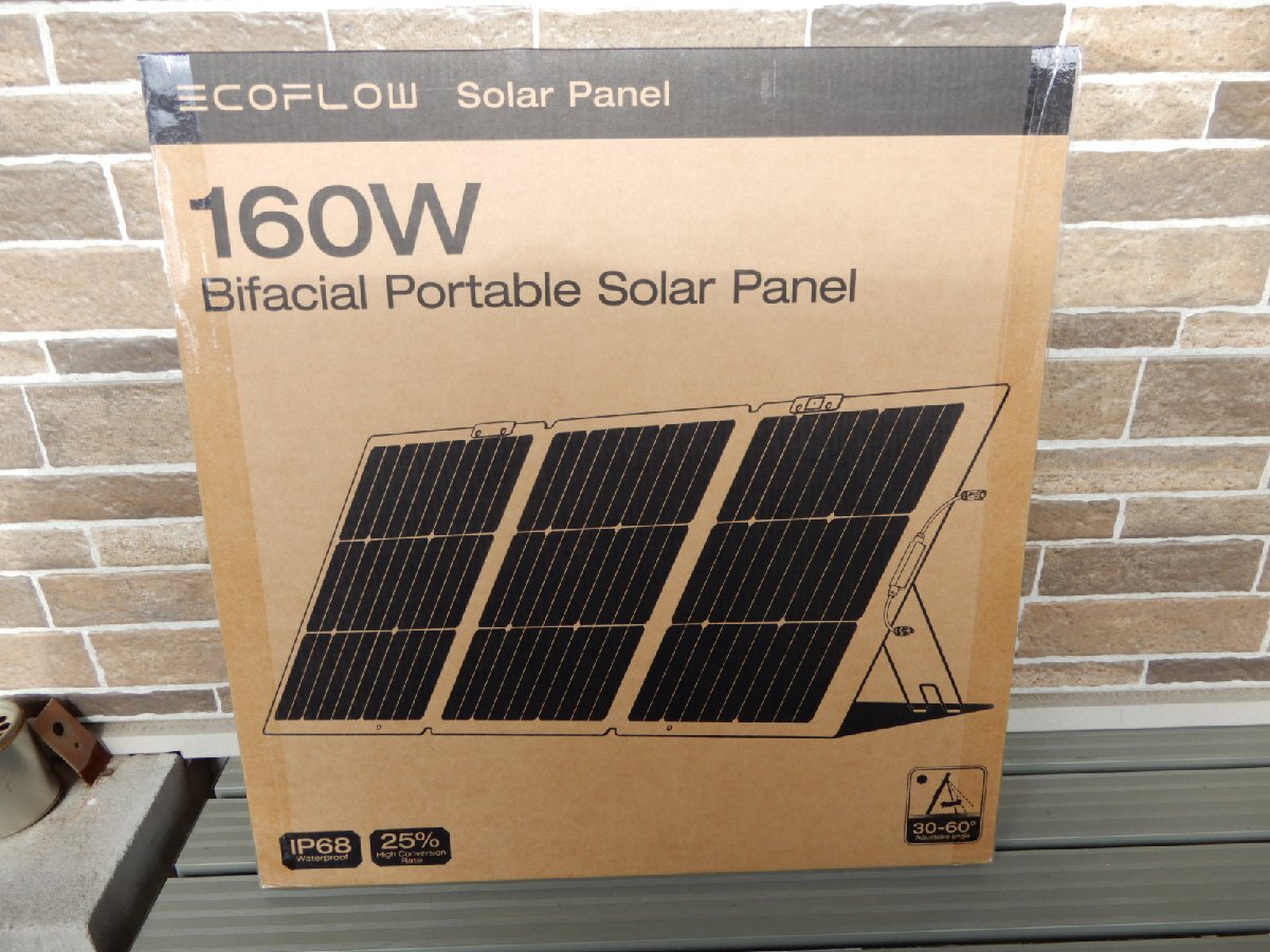 新品未使用 ★2025年11月購入★EcoFlow(エコフロー)160W両面ソーラーパネルGen2 変換効率25%★EcoFlow 160W Double Side Solar Panel Gen2拍卖