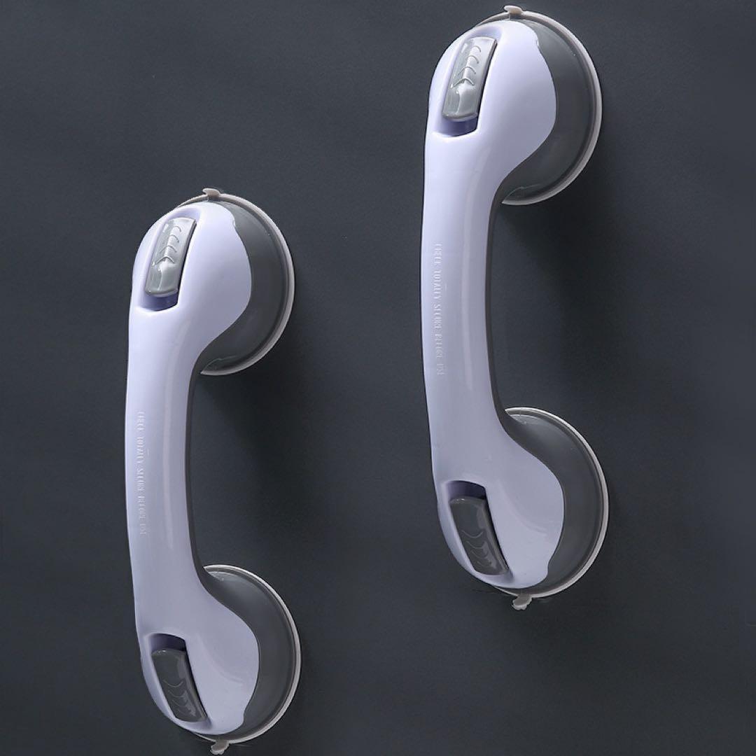 2個 強力吸盤手すり セーフティハンドル 吸盤式ドアハンドル 介護用 浴槽 トイレ お風呂補助ハンドル 高齢者 子供 転倒防止 拍卖