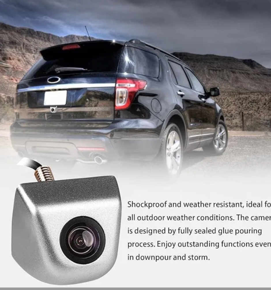 車載バックカメラ 金属製 高画質 12V 極小 広角 NTSC 出力170°正像 鏡像 暗視 防水 ガイドラインあり シルバー拍卖