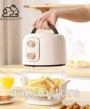 ミニ電気フライヤー 2.5L容量 680W 見える 1台8役 ノンオイル 揚げ物 1~2人 自動電源オフ 過熱保護 エアーフライヤー拍卖