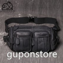 人気推薦★ ボディバッグ メンズ 牛革 ワンショルダーバッグ本革 ウエストバッグ 多機能 肩掛け アウトドア 通勤 斜め掛け拍卖