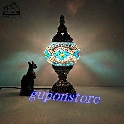 特売!大人気 ☆トルコ風 ステンド グラス テーブルランプ 照明 卓上スタンド 手作り拍卖