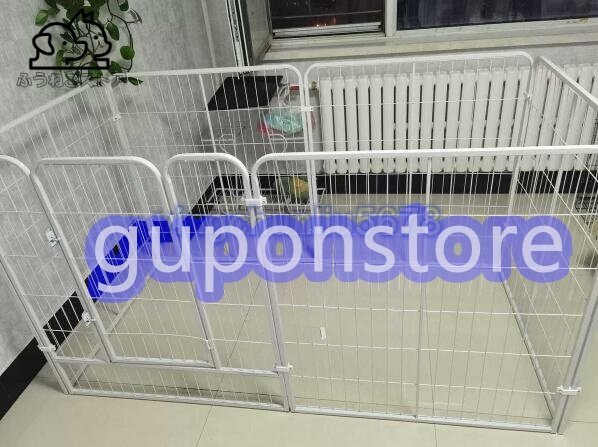 強くお勧め★高品質 白犬フェンスペット犬小屋猫小屋犬用品家柵(中型6枚)長さ120*幅60*高さ60 cm拍卖