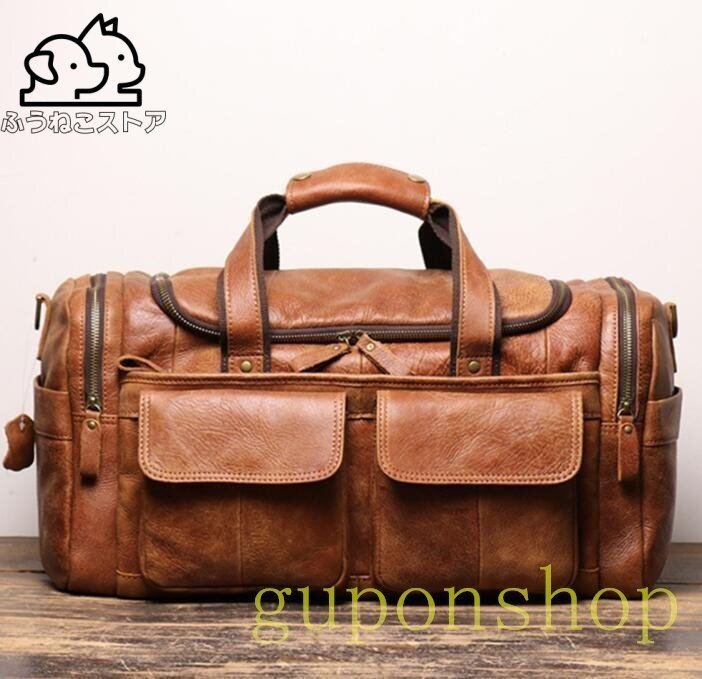 高品質 ボストンバッグ メンズ 本革 本革鞄 出張 レザーバッグ 斜めがけ 旅行 ゴルフバッグトラベルバッグ おしゃれ シンプル 男女兼用拍卖