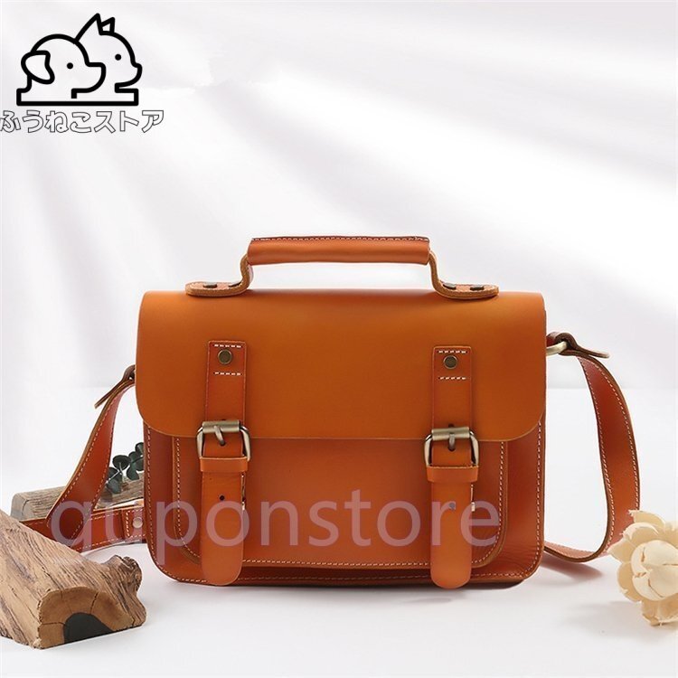 高品質 メンズバッグ ショルダーバッグ 斜め掛けバッグ 本革 ヌメ革 レザー メッセンジャーバッグ iPad対応 アウトドア 自転車 通勤通学3色拍卖