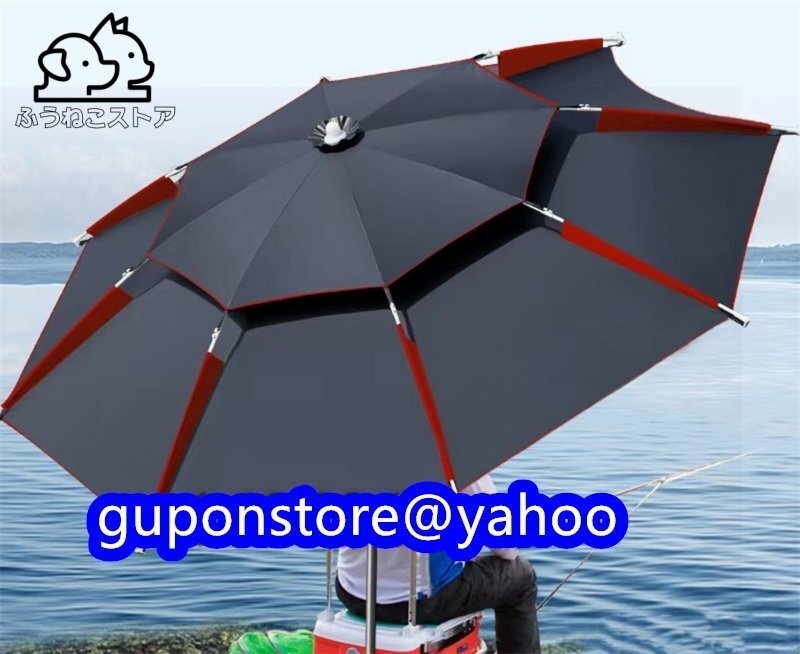 人気◆晴雨兼用 釣り傘 UV保護日焼け防止撥水加工炭素繊維日傘パラソル フィッシングパラソル 360度回転角度調節 チルト機能 1.8m 暑さ対策拍卖