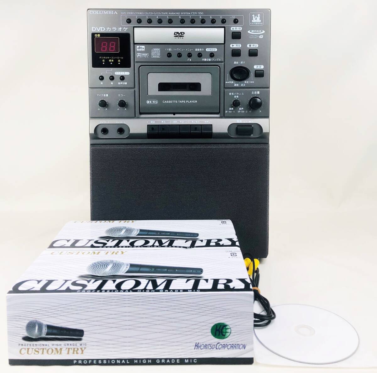 完動品 美品 DENON CDV-550 DVDカラオケシステム 木目 貴重 レア ヴィンテージ拍卖