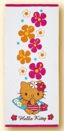 W【サンリオ】ハローキティ 日焼けキティ ガーゼタオル 2025夏 当たりくじ ガングロキティ 1ZR711拍卖