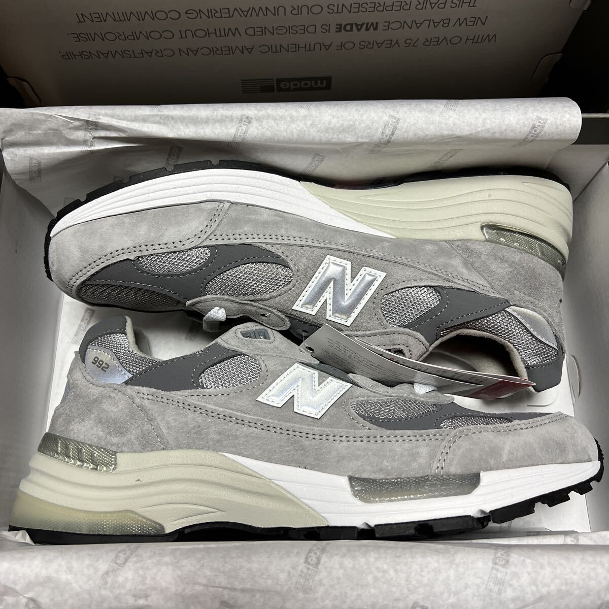 新品 New Balance M992GR 27cm グレー 国内正規品 992 991 993 grey MR993GL デッドストック拍卖
