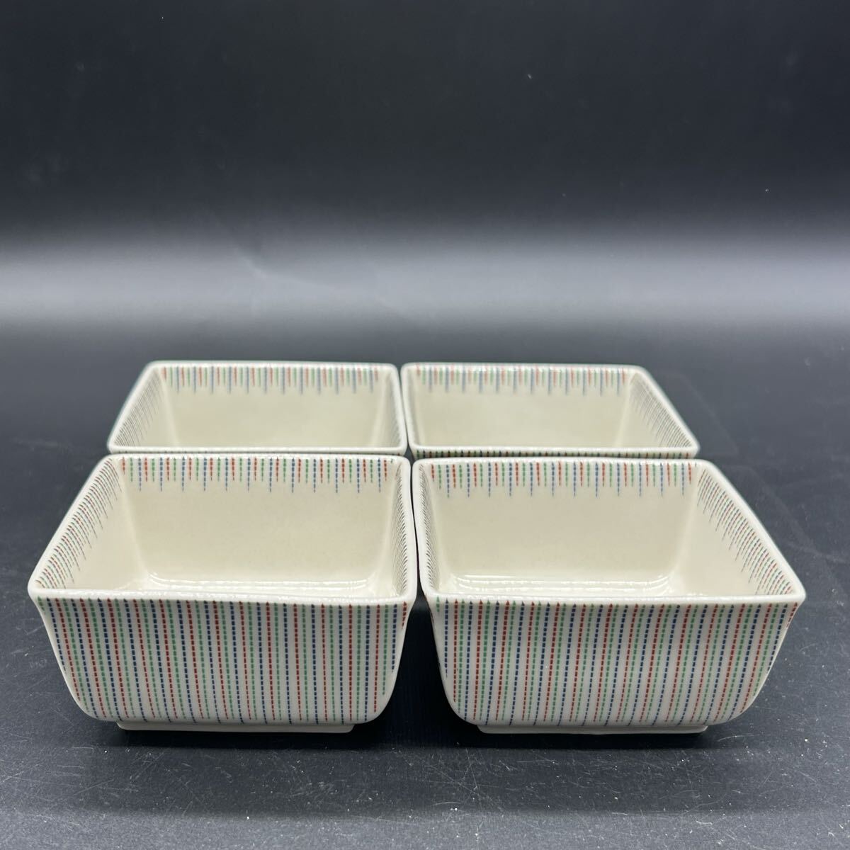 竹斎 小鉢 角鉢 角小鉢 食器 陶器 フ10拍卖