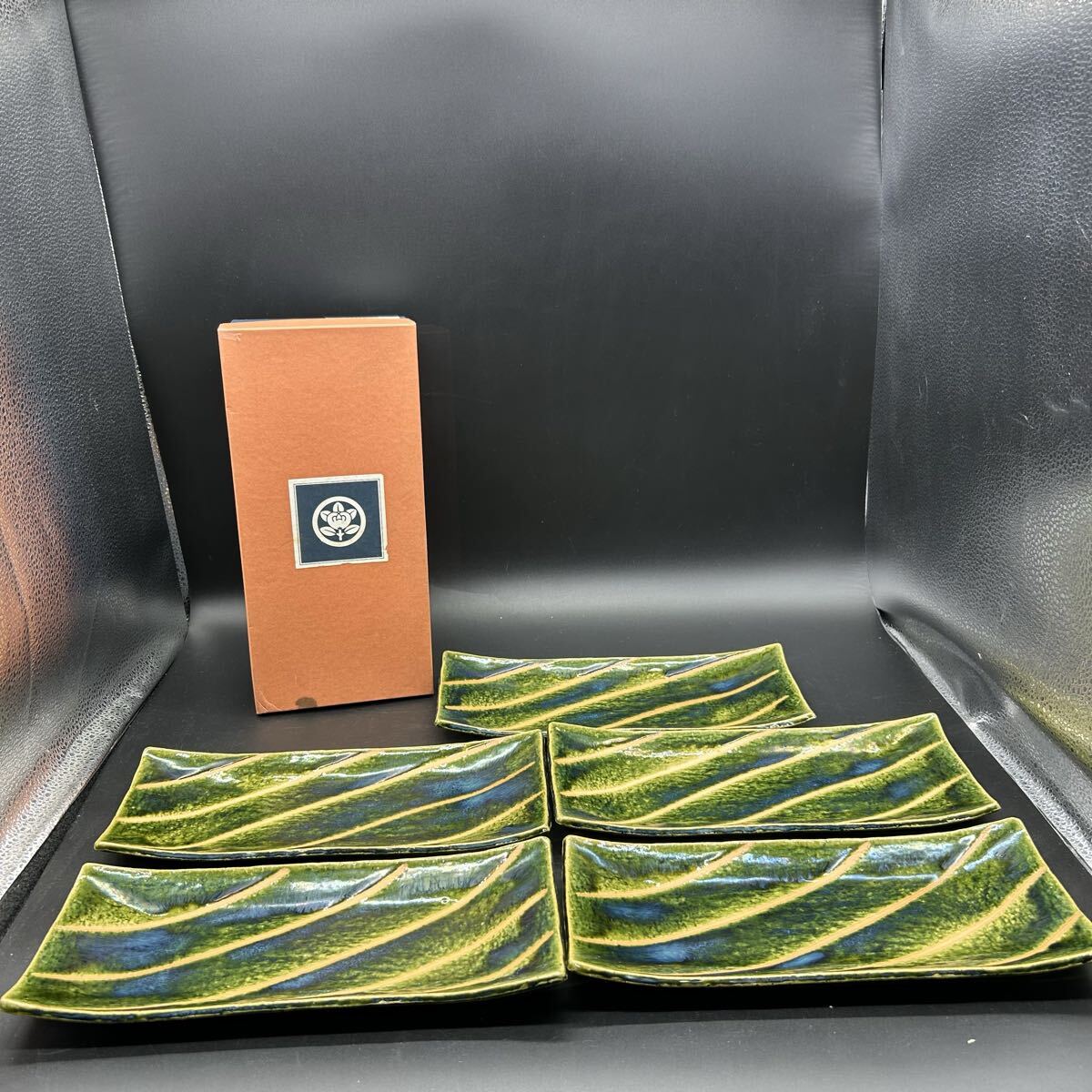 たち吉 橘吉 織部 長角皿 角皿 大皿 陶器 和食器 フ12拍卖