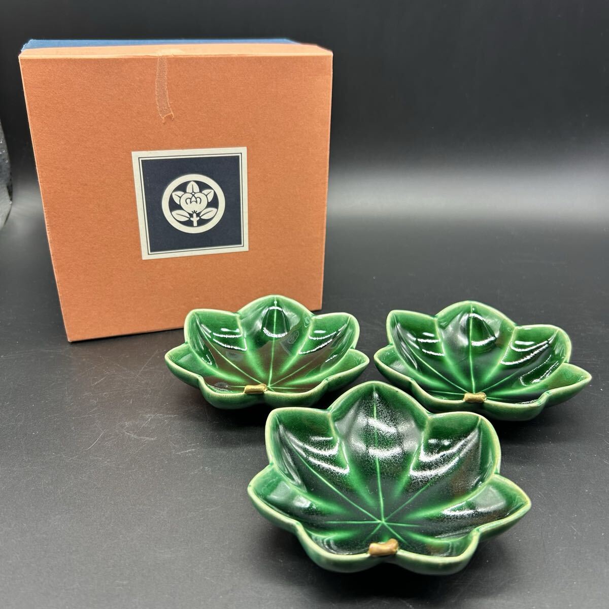 たち吉 青嵐 もみじ 豆皿 小皿 食器 陶器 フ14拍卖