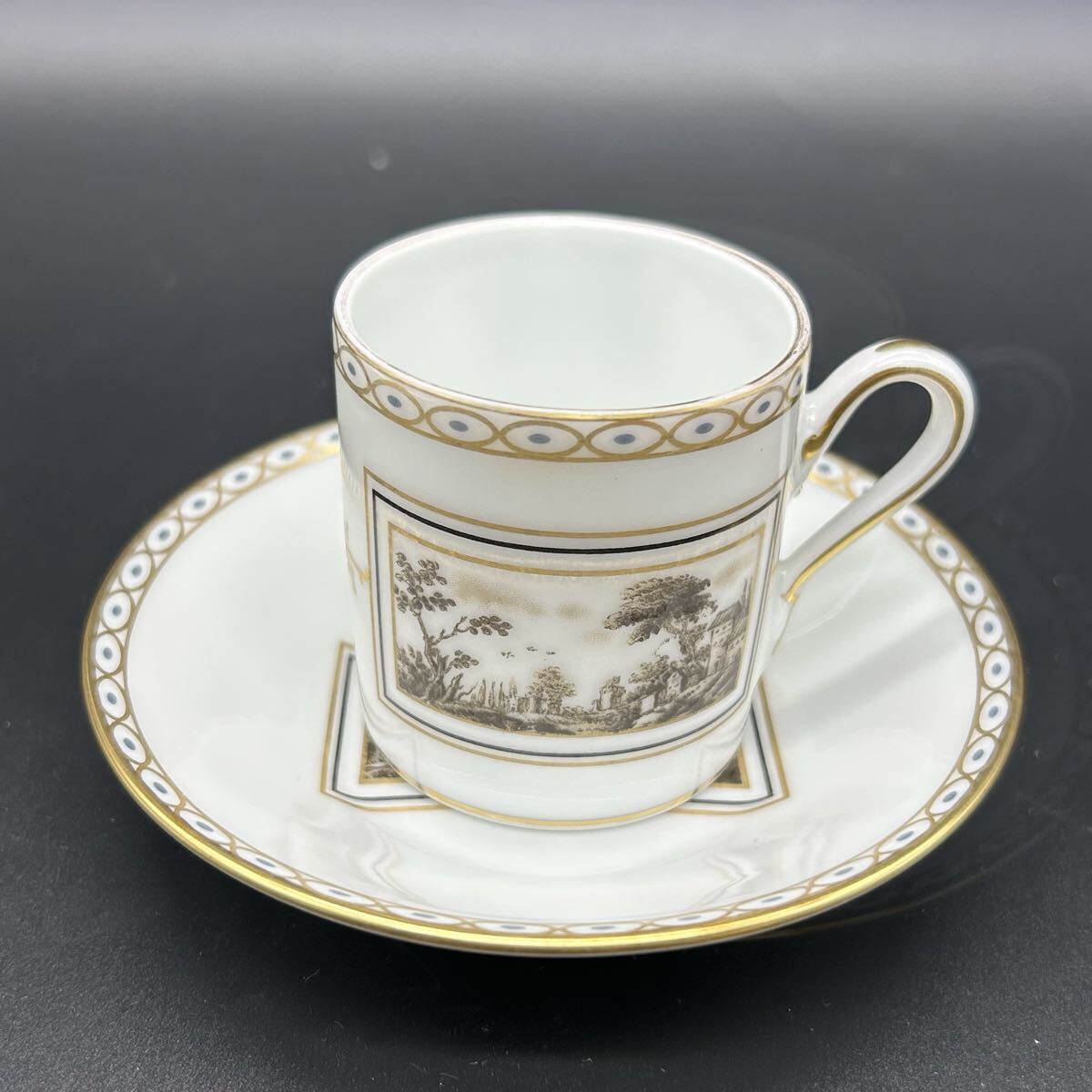 Richard Ginori リチャードジノリ デミタスカップ カップ ソーサー コーヒーカップ イタリアンシーン 洋食器 フ18-7拍卖