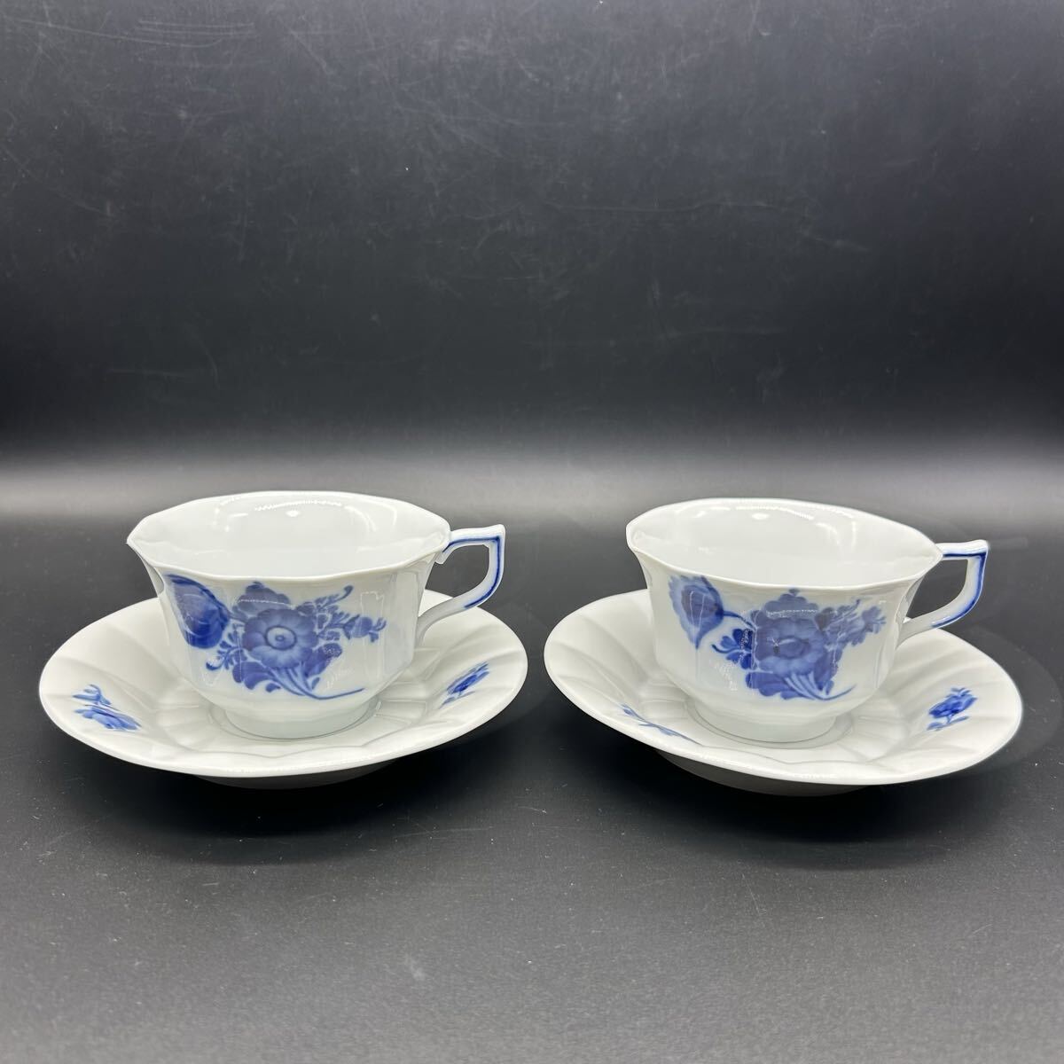 ROYAL COPENHAGEN ロイヤルコペンハーゲン ブルーフラワー カップ ソーサー コーヒーカップ ティーカップ 洋食器 フ18-2拍卖
