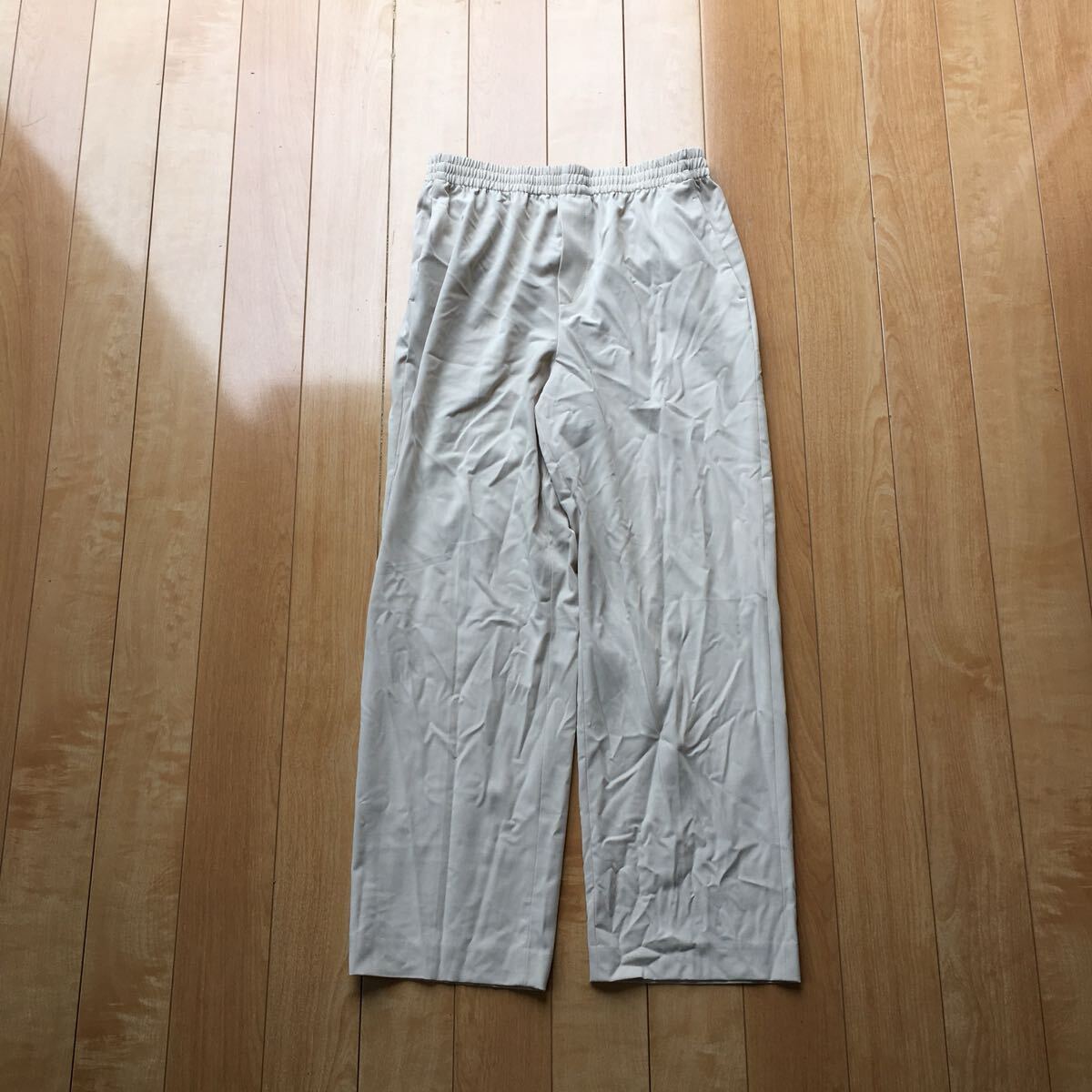 ユニクロ ワイドストレートパンツ レディース L ホワイト 285120251026040拍卖