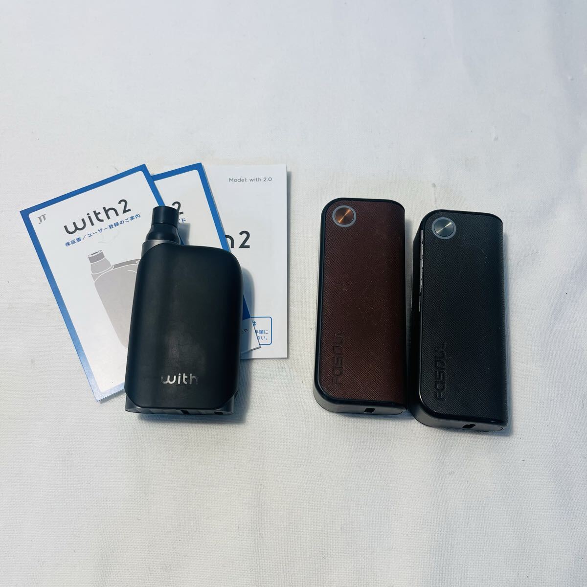 電子タバコ 喫煙具 Fasoul C1 アイコスイルマi互換機 2度吸い with 3個まとめて ジャンク 加熱式タバコ 本体拍卖