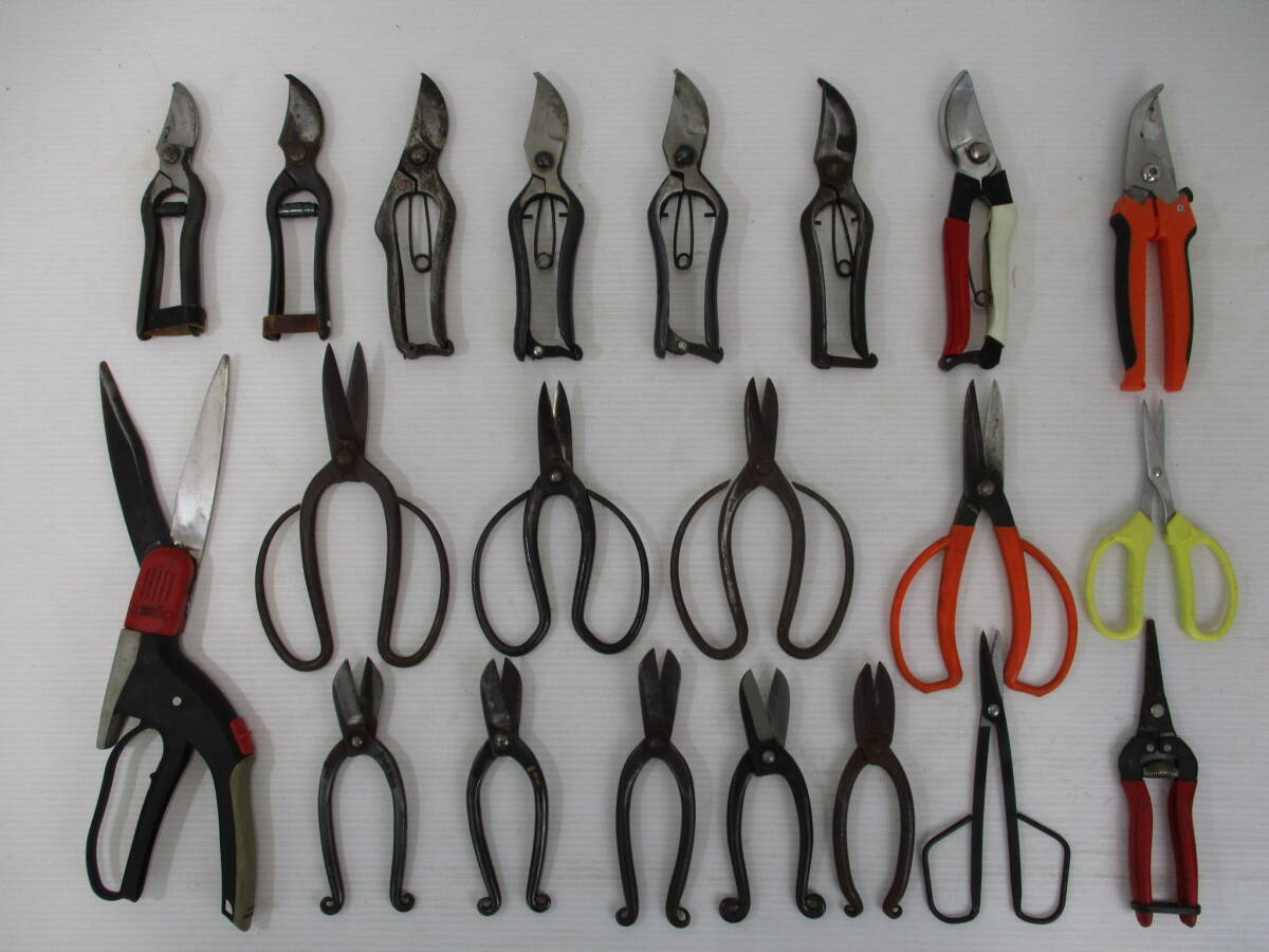 M18園芸鋏★剪定鋏、大久保鋏、池坊鋏、芝生鋏、芽切鋏など21丁拍卖