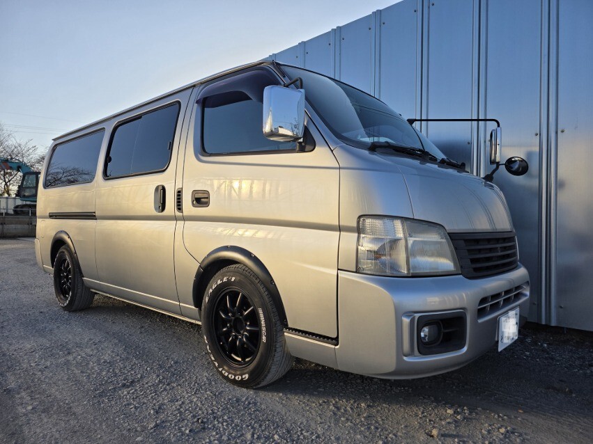 日産キャラバン 希少5ドアロングベース!ツインエアコン!オーバーフェンダー公認! きれいな車です! 禁煙車! 検 ハイエース拍卖