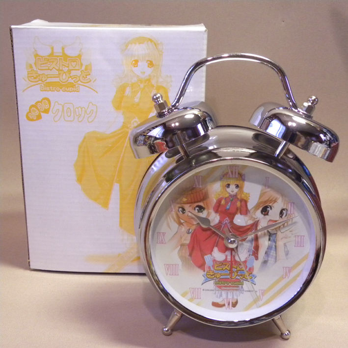 【未使用 新品】サクセス ビストロきゅーぴっと うきうきクロック 堀江由衣 小林由美子 野川さくら 音声アラーム 目覚まし時計( 愛神餐館 )拍卖