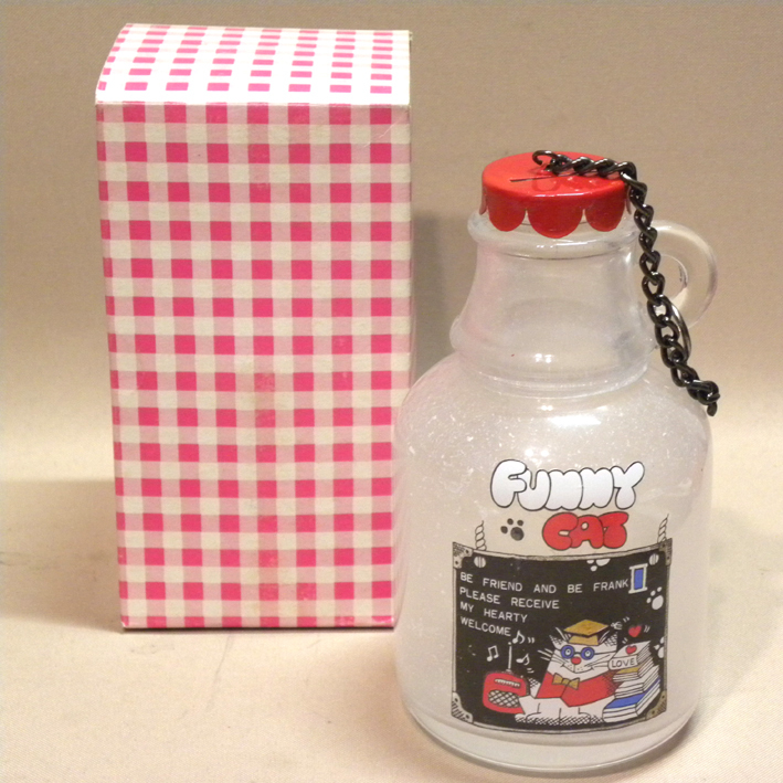 【未使用 新品】1970年代 当時物 K&T Hand Craft ファニーキャット 貯金箱 ( 古い 昔の ビンテージ 昭和レトロ 雑貨 ファンシー拍卖