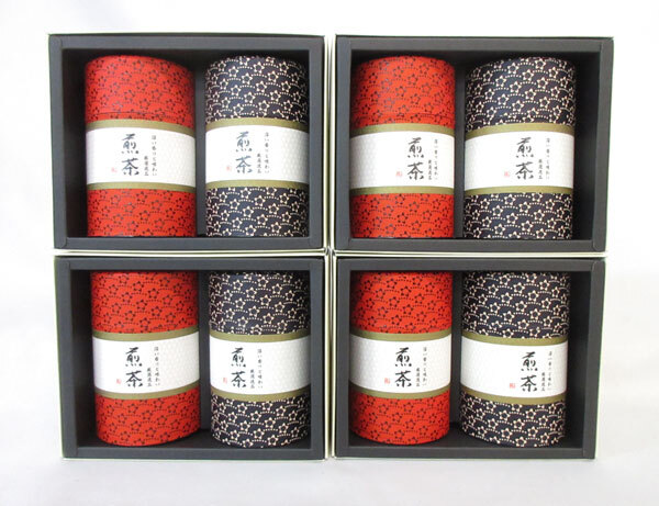 送料300円(税込)■ti038■◎堤園 国産煎茶セット 2缶 4箱【シンオク】拍卖