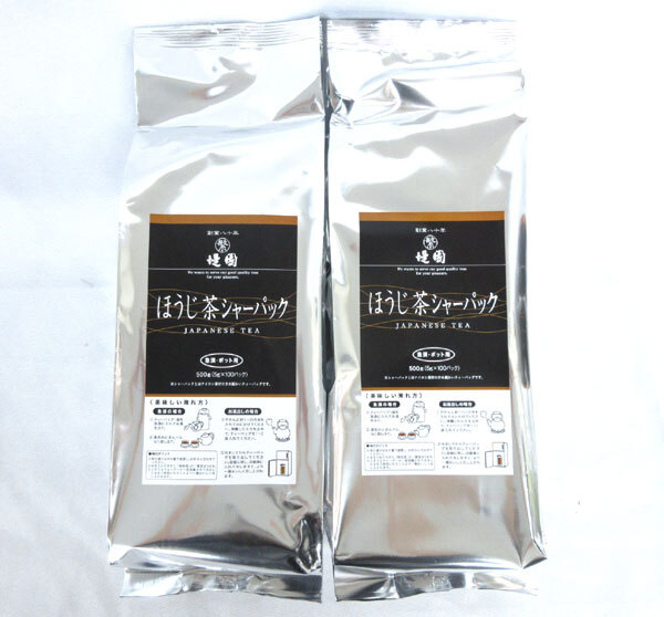 送料300円(税込)■ti027■◎堤園 国産 ほうじ茶シャーパック 100袋 2点【シンオク】拍卖