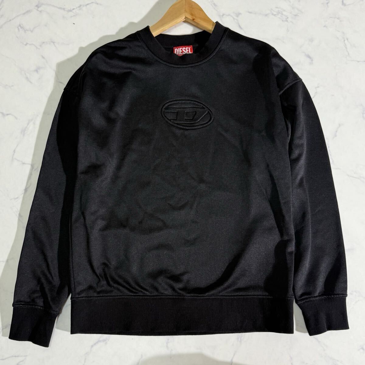 美品 DIESEL ディーゼル 1DR ワンポイントロゴ スエット トレーナー メンズ M相当拍卖