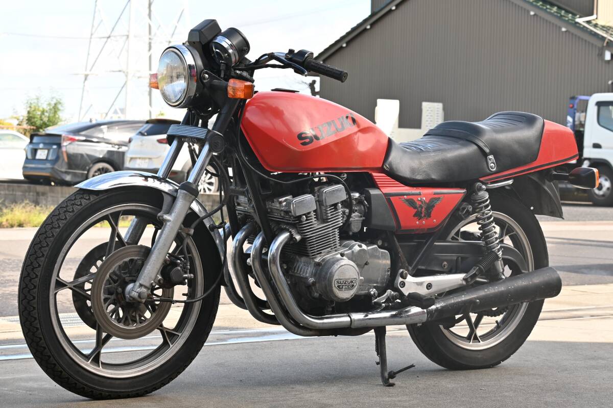 S0781 当時物 GSX400F エンジン実働 ベース 0088 検) GS40XF FS GS400拍卖