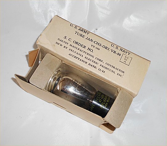 0B3/VR-90 90V定電圧放電管 JAN-CHS 軍箱入り拍卖