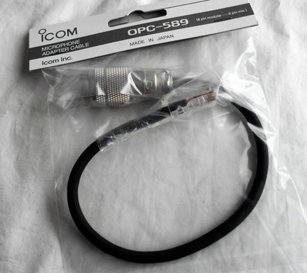 OPC-589 アイコムの8ピンマイクからモジュラーに変換するコード ゆうパケット発送拍卖