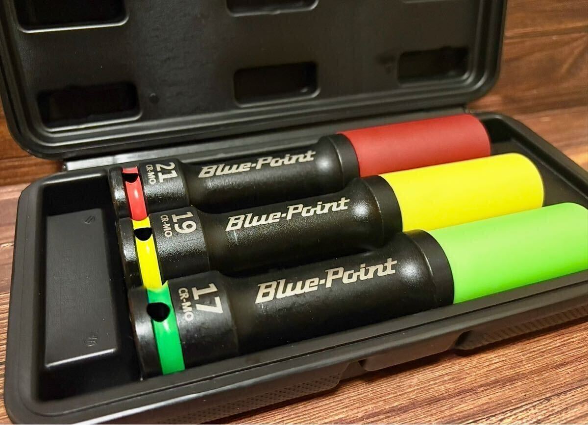 ブルーポイント スナップオン snap-on 【1/2】ホイールナット用ロングインパクトソケットセット 17mm 19mm 21mm 拍卖